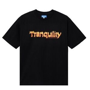 New MARKET - Chinatown market streetwear TRANQUILITY flames T-SHIRT men’s Medium